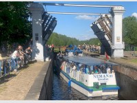 На Августовском канале открылся сезон прогулок на теплоходе «Неман»