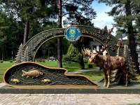 В Национальном парке «Браславские озёра» установили 6-метровую стелу с лосём!